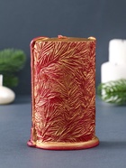 Свеча декоративная «Рождественская» 7.5×4×12 см, золотой - Фото 4