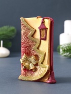 Свеча декоративная «Рождественская» 7.5×4×12 см, золотой - Фото 5