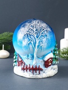 Свеча декоративная «Зимний вечер» 11×11×14 см - Фото 3