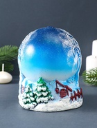 Свеча декоративная «Зимний вечер» 11×11×14 см - Фото 4