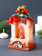 Свеча фигурная "Новогодний камин" 5,5х9х15 см 10911568 - фото 16948467