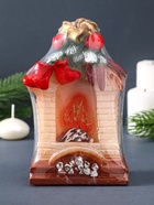 Свеча фигурная "Новогодний камин" 5,5х9х15 см 10911568 - фото 16948468