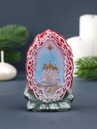Свеча фигурная "Храм в рамке" 5,5х4х9 см, цв. красный 10911576 - фото 16948493
