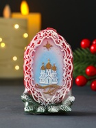 Свеча фигурная "Храм в рамке" 5,5х4х9 см, цв. красный - фото 809320446