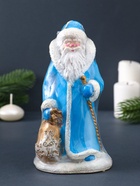 Свеча декоративная «Дед Мороз» 8.5×7×15.5 см, голубой 10911583