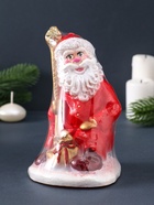 Свеча фигурная "Дед Мороз с мешком" 9х9,5х16 см - фото 809282759