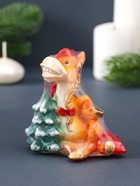 Свеча декоративная «Лошадка с ёлочкой» 8×5.5×8.5 см, золотой - фото 118992135