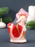 Свеча декоративная «Лошадка-Снегурочка» 7×4.5×12.5 см, красный - фото 7449354