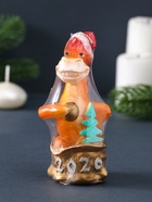 Свеча декоративная «Лошадка из мешка» 5×4.5×11.5 см, золотой - фото 7449365