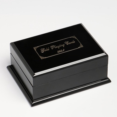 УЦЕНКА (ЦАРАПИНЫ НА ШКАТУЛКЕ) Карты игральные пластиковые «500 евро», 54 шт., 30 мкм, 8.7×5.7 см, золотистые, в шкатулке 11