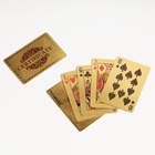 УЦЕНКА (ЦАРАПИНЫ НА ШКАТУЛКЕ) Карты игральные пластиковые «500 евро», 54 шт., 30 мкм, 8.7×5.7 см, золотистые, в шкатулке 11 - Фото 6