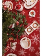 Менажница Доляна «Новогоднее настроение», 2 секций, 19.8×3 см, доломит, белая - Фото 7