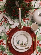 Тарелка новогодняя Доляна «Домашние гномики», d=25.5 см, фарфор, белая - Фото 5