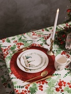 Тарелка новогодняя Доляна «Домашние гномики», d=25.5 см, фарфор, белая - Фото 6