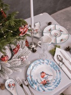 Тарелка новогодняя Доляна «Зимний вечер», d=20.5 см, фарфор, белая - Фото 5