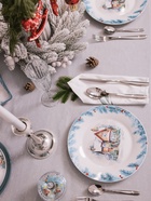 Тарелка новогодняя Доляна «Зимний вечер», d=25.5 см, фарфор, белая - Фото 6