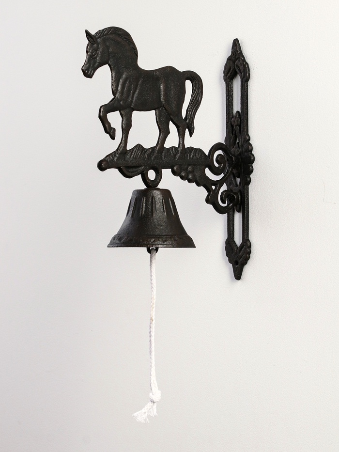 Колокол настенный декоративный «Конь», чугун, 23×11×32 см - Фото 1