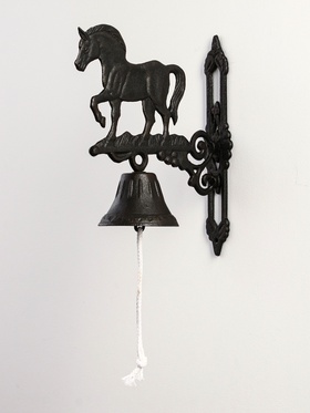 Колокол настенный декоративный «Конь», чугун, 23×11×32 см