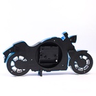 УЦЕНКА Часы настольные будильник детский «Мотоцикл», с подвесом, 27×13 см, циферблат d=8 см - Фото 2