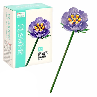 УЦЕНКА Конструктор Цветы «Гвоздика», 88 деталей