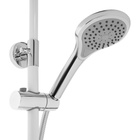 УЦЕНКА Душевая система ZEIN Z1012, смеситель, тропическая и ручная лейка, латунь, белый/хром 97566 - Фото 3