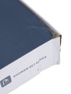 УЦЕНКА Душевая система ZEIN Z1012, смеситель, тропическая и ручная лейка, латунь, белый/хром 97566 10917153