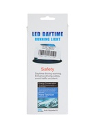 УЦЕНКА Дневные ходовые огни, 12 В, 24 Вт, 1 LED, 6500 К, провод 80 см, набор 2 шт. - Фото 3