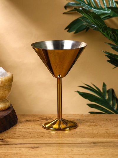 Бокал для мартини «Золото», 11×11×17.5 см, нержавеющая сталь
