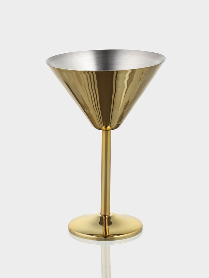 Бокал для мартини «Золото», 11×11×17.5 см, нержавеющая сталь - Фото 1