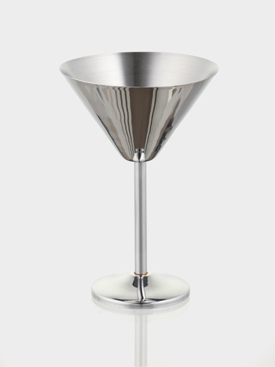 Бокал для мартини «Серебро», 11×11×17.5 см, нержавеющая сталь