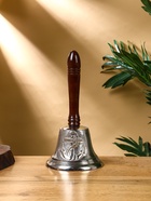 Колокольчик «Якорь», 12×12×24 см, алюминий, с деревянной ручкой - Фото 1