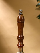 Колокольчик «Серебряный звон», 8×8×24 см, алюминий, с деревянной ручкой - Фото 3