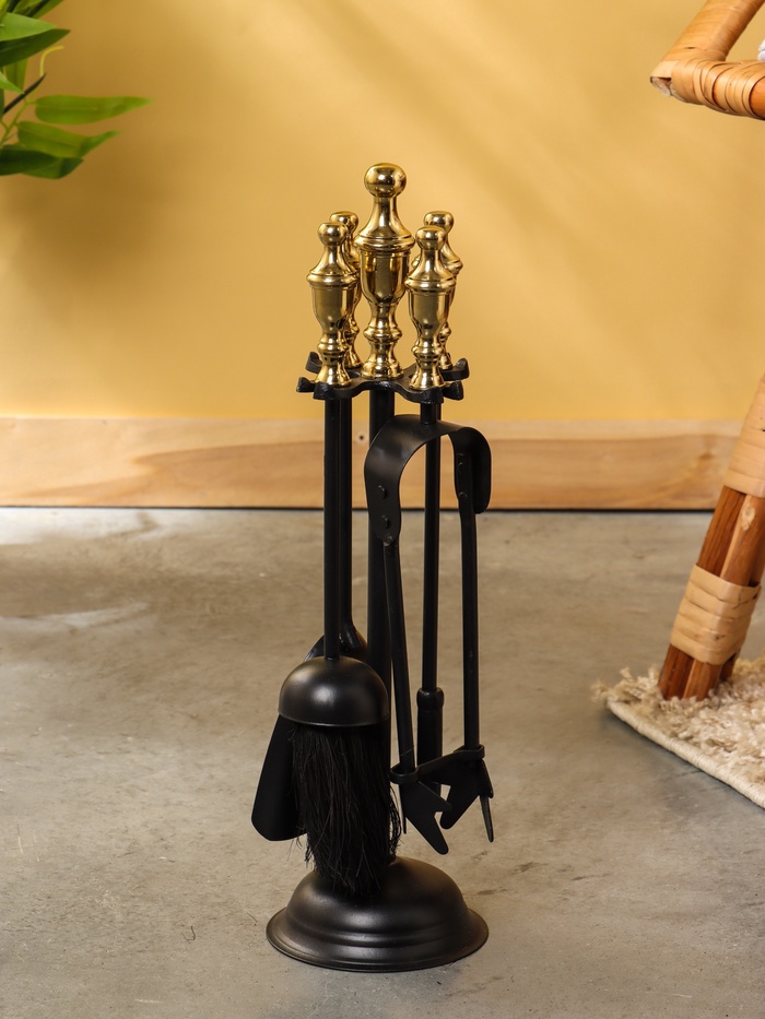 Каминный набор, 40 см, сталь, алюминий - Фото 1