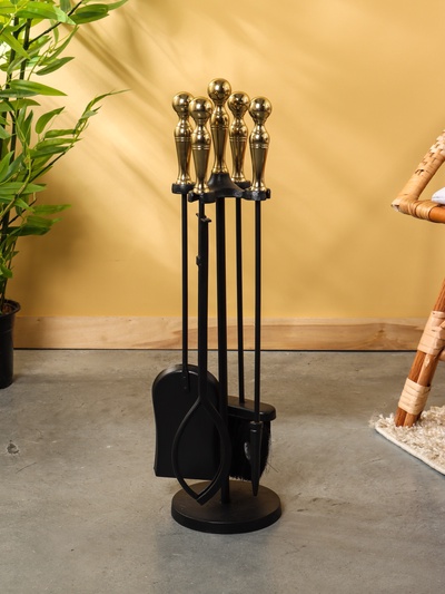 Каминный набор, 62 см, сталь, алюминий