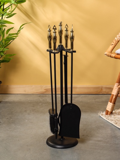 Каминный набор, 64 см, сталь, алюминий