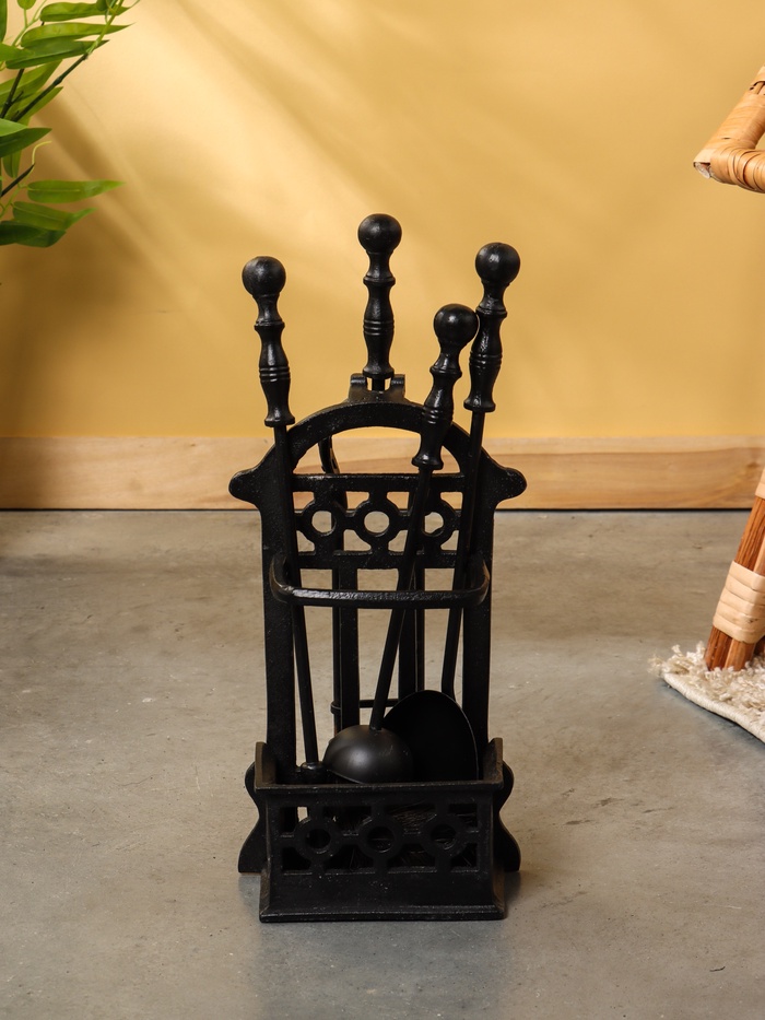 Каминный набор, 40 см, сталь - Фото 1