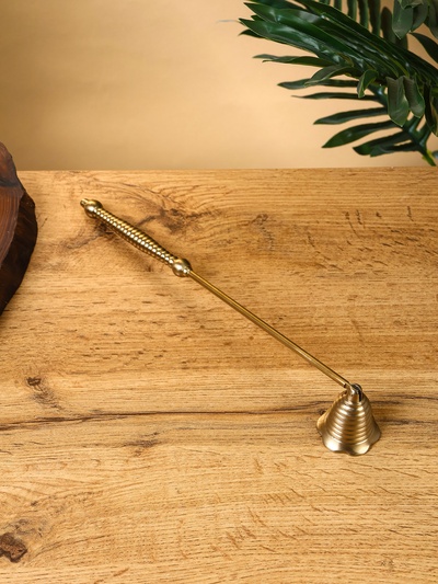 Гаситель для свечей «Спираль», 28 см, латунь