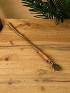 Ложка для обуви «Винтаж», 45.5 см, латунь, манговое дерево - Фото 2