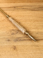 Ложка для обуви «Еловая шишка», 56 см, латунь, манговое дерево - Фото 3