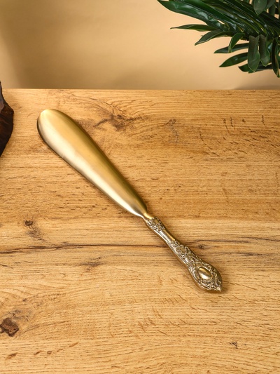 Ложка для обуви «Фамилия», 31 см, латунь