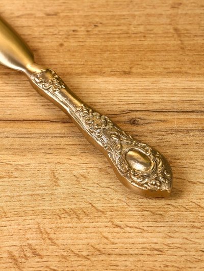 Ложка для обуви «Фамилия», 31 см, латунь