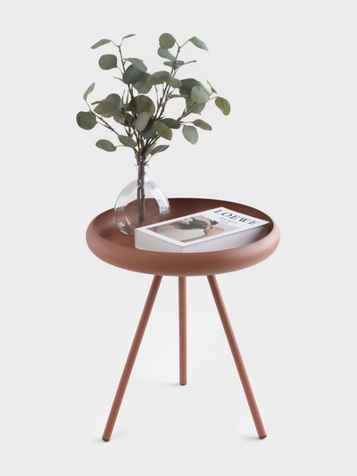 Столик журнальный текстурный «Терракотовый», 45×45×52 см