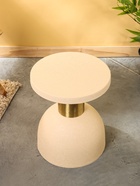 Столик кофейный «Песочные часы», 35×35×42.5 см, белый с золотом - Фото 2