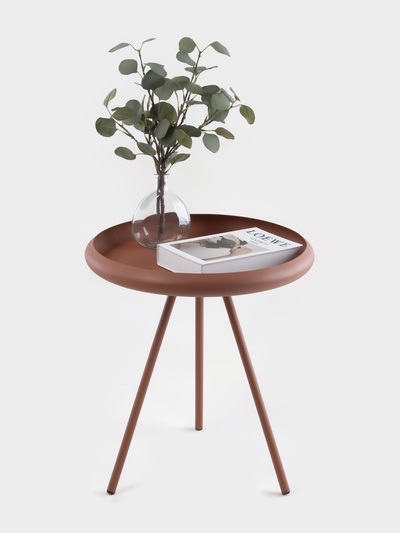 Столик журнальный текстурный «Терракотовый», 50×50×55 см