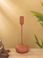 Подсвечник на 1 свечу текстурный «Терракотовый», 8×8×20 см - фото 52522812