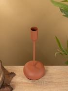 Подсвечник на 1 свечу текстурный «Терракотовый», 8×8×20 см - фото 52522813