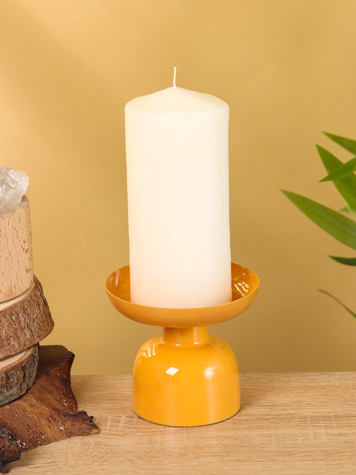 Подсвечник на 1 свечу «Песок», 10×10×9 см, глянцевый - Фото 1