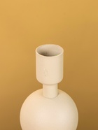 Подсвечник на 1 свечу текстурный «Бежевый», с 2 сферами, 8.5×8.5×18 см - фото 52743837