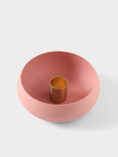 Подсвечник на 1 свечу на магнитах «Пудровый», 11×11×4 см