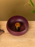 Подсвечник на 1 свечу на магнитах «Баклажан», 11×11×4 см - фото 52743851